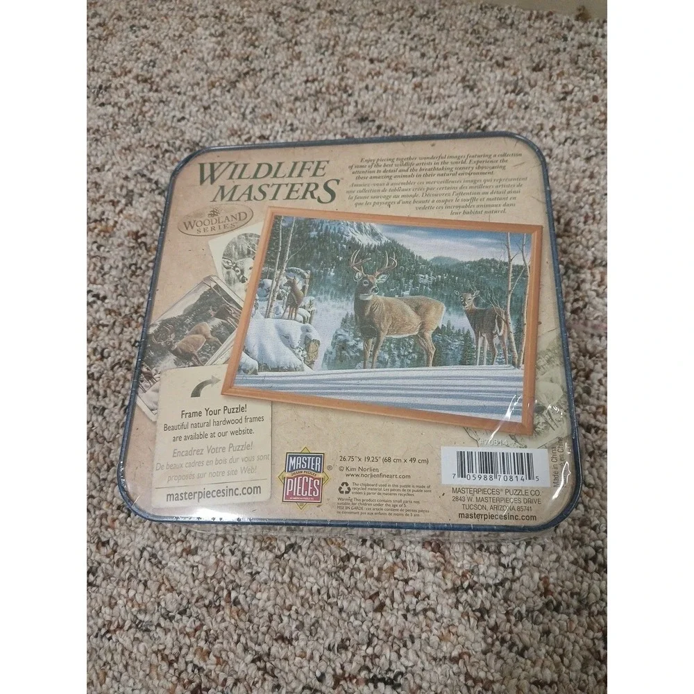 Wildlife Masters Woodland Series Morning View 1000 Piece Puzzle Lot Of 2!! New!!
